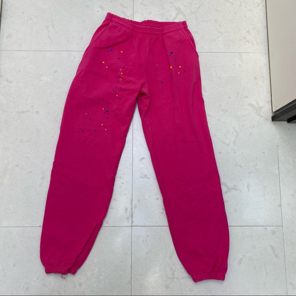 Young Thug Sp5der Pink Sweatpants